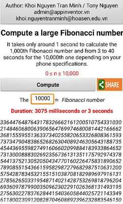 Emulate Android APK 10,000th Fibonacci - IGGI