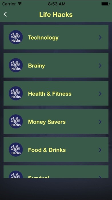 Emulate iPhone app 1000+ Life Hacks Pro Tips Tricks With Pictures using MyAndroid