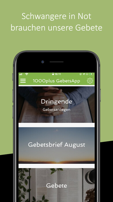 Emulate iPhone app 1000plus-GebetsApp using MyAndroid
