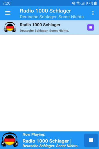 Run android online APK 1000 Schlager Radio App from MyAndroid or emulate 1000 Schlager Radio App using MyAndroid