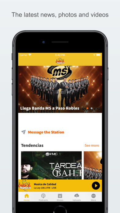Emulate iPhone app 100.3 La Ley using MyAndroid Emulate iPhone app 100.3 La Ley using MyAndroid