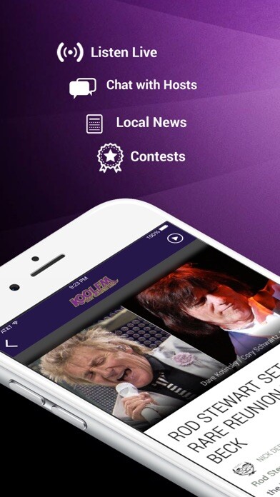 Emulate iPhone app 100.7 KOOL FM (KULL) using MyAndroid