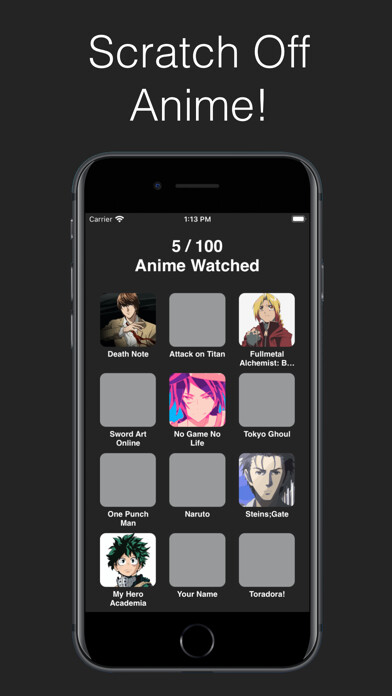 Emulate iPhone app 100 Anime using MyAndroid