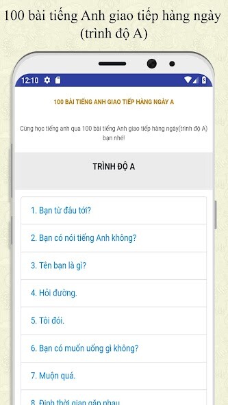 Run android online APK 100 bài tiếng Anh giao tiếp A from MyAndroid or emulate 100 bài tiếng Anh giao tiếp A using MyAndroid Run android online APK 100 bài tiếng Anh giao tiếp A from MyAndroid or emulate 100 bài tiếng Anh giao tiếp A using MyAndroid