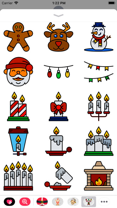 Emulate iPhone app 100 Christmas stickers using MyAndroid Emulate iPhone app 100 Christmas stickers using MyAndroid