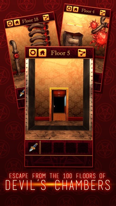 Emulate iPhone app 100 Hell 3D - Chambers of Devil using MyAndroid