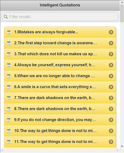 Run android online APK 100+ Intelligent Quotes from MyAndroid or emulate 100+ Intelligent Quotes using MyAndroid