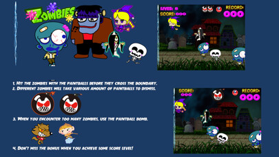 Emulate iPhone app 100monsters Yokai Zombies Paintballs using MyAndroid
