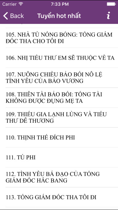 Emulate iPhone app 100 Ngôn Tình Offline Hay - Ngon tinh offline using MyAndroid