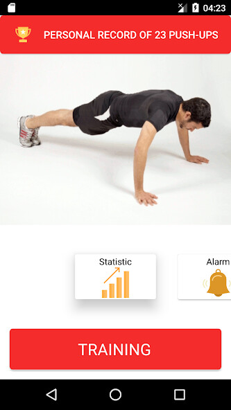 Emulate Android APK 100 pushups