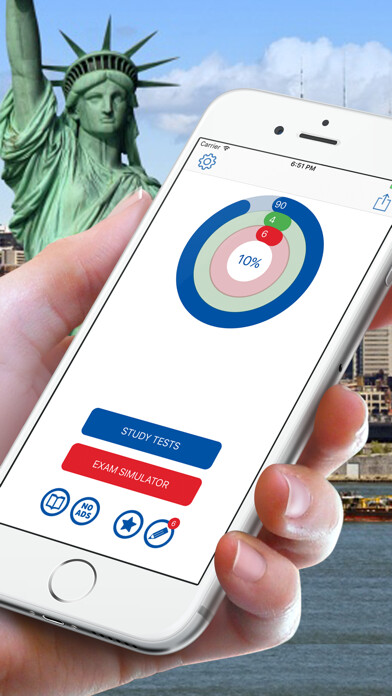 Emulate iPhone app 100 US Citizenship Test Questions 2017 using MyAndroid Emulate iPhone app 100 US Citizenship Test Questions 2017 using MyAndroid