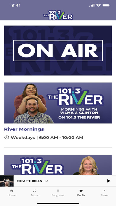 Emulate iPhone app 101.3 The River using MyAndroid Emulate iPhone app 101.3 The River using MyAndroid