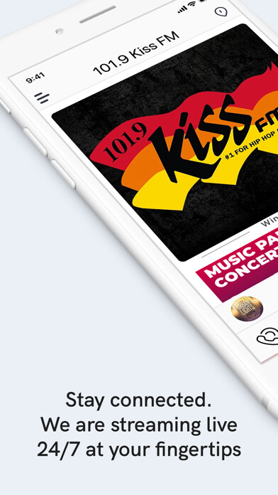 Emulate iPhone app 101.9 Kiss FM using MyAndroid Emulate iPhone app 101.9 Kiss FM using MyAndroid