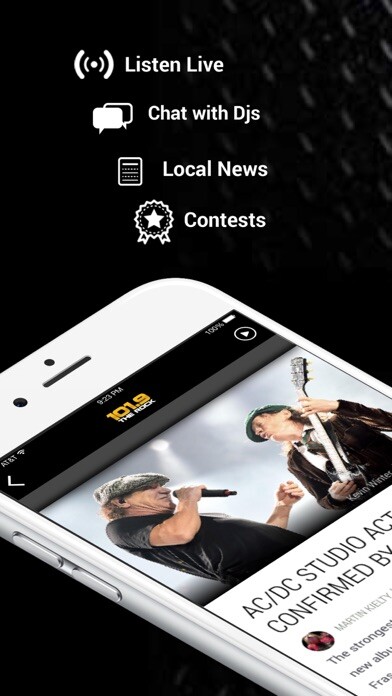 Emulate iPhone app 101.9 The Rock using MyAndroid Emulate iPhone app 101.9 The Rock using MyAndroid