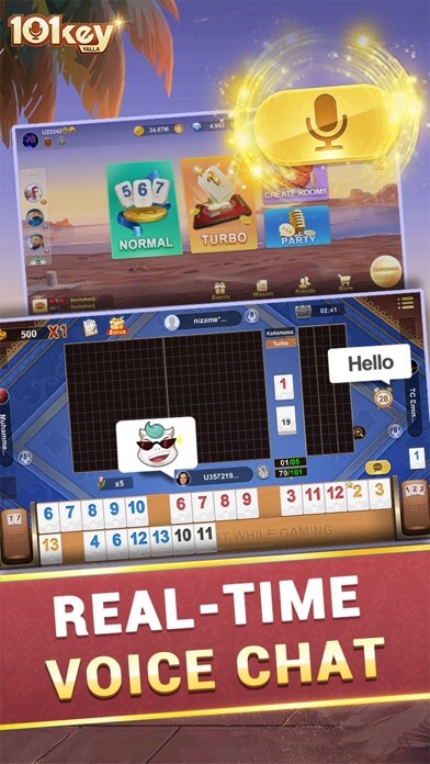 Emulate iPhone app 101 Okey Yalla - Sesli Oda using MyAndroid Emulate iPhone app 101 Okey Yalla - Sesli Oda using MyAndroid
