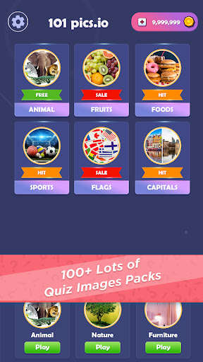 Run android online APK 101 Pics.io: Photo Quiz from MyAndroid or emulate 101 Pics.io: Photo Quiz using MyAndroid