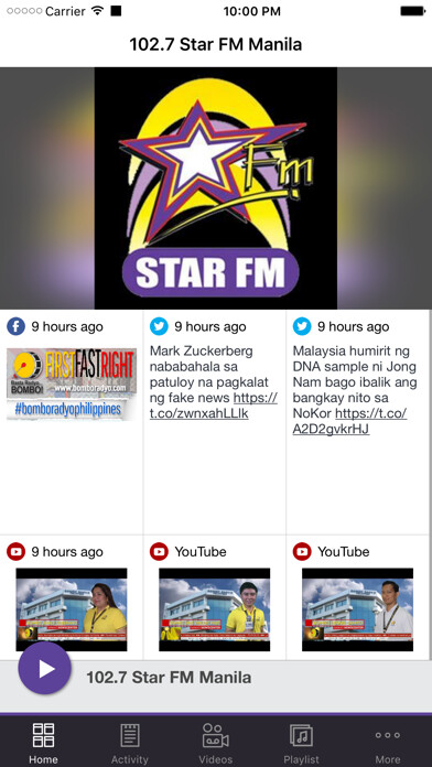 Emulate iPhone app 102.7 Star FM Manila using MyAndroid Emulate iPhone app 102.7 Star FM Manila using MyAndroid