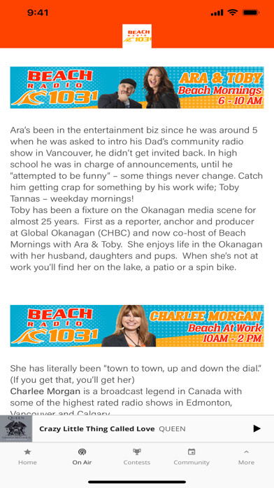 Emulate iPhone app 103.1 Beach Radio Kelowna using MyAndroid Emulate iPhone app 103.1 Beach Radio Kelowna using MyAndroid