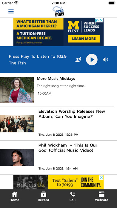 Emulate iPhone app 103.9 The FISH using MyAndroid Emulate iPhone app 103.9 The FISH using MyAndroid