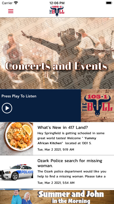 Emulate iPhone app 105.1 The Bull using MyAndroid Emulate iPhone app 105.1 The Bull using MyAndroid