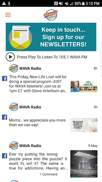 Run android online APK 105.1 WAVA from MyAndroid or emulate 105.1 WAVA using MyAndroid Run android online APK 105.1 WAVA from MyAndroid or emulate 105.1 WAVA using MyAndroid