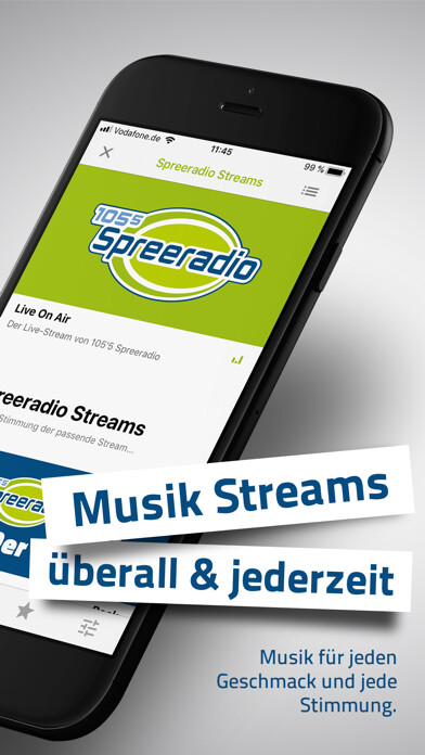Emulate iPhone app 105´5 Spreeradio using MyAndroid Emulate iPhone app 105´5 Spreeradio using MyAndroid