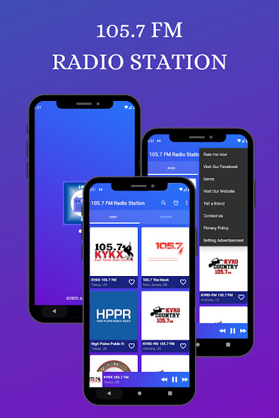 Run android online APK 105.7 FM Radio Station Online from MyAndroid or emulate 105.7 FM Radio Station Online using MyAndroid