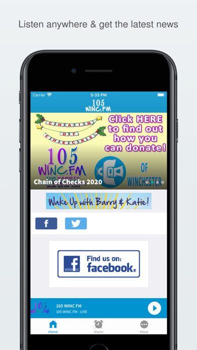 Emulate iPhone app 105 WINC FM using MyAndroid Emulate iPhone app 105 WINC FM using MyAndroid