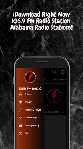 Run android online APK 106.9 Fm Radio Station Alabama Radio Stations from MyAndroid or emulate 106.9 Fm Radio Station Alabama Radio Stations using MyAndroid