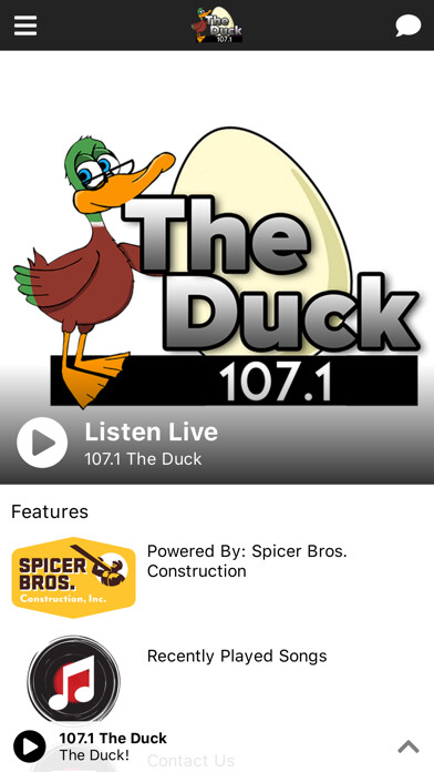 Emulate iPhone app 107.1 The Duck using MyAndroid