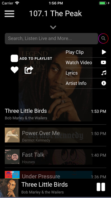 Emulate iPhone app 107.1 The Peak using MyAndroid Emulate iPhone app 107.1 The Peak using MyAndroid