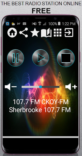 Run android online APK 107.7 FM CKOY-FM Sherbrooke 107.7 FM CA App Radio from MyAndroid or emulate 107.7 FM CKOY-FM Sherbrooke 107.7 FM CA App Radio using MyAndroid
