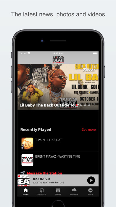 Emulate iPhone app 107.9 The Beat using MyAndroid Emulate iPhone app 107.9 The Beat using MyAndroid