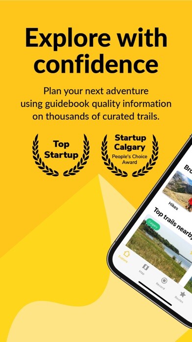 Emulate iPhone app 10Adventures Hike, Bike & Trek using MyAndroid
