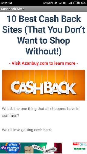 Run android online APK 10 Best Cashback Sites from MyAndroid or emulate 10 Best Cashback Sites using MyAndroid