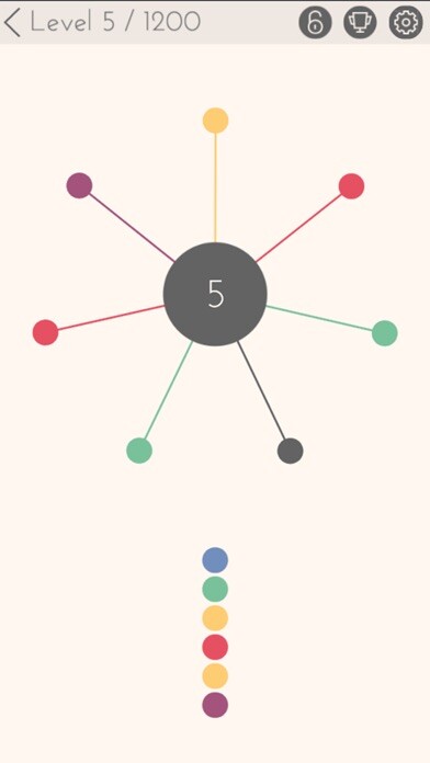 Emulate iPhone app 10 Color Spin - Dots On A Circle using MyAndroid