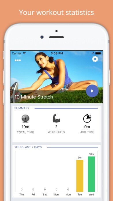 Emulate iPhone app 10 Min Stretch Workout Challenge Free Pain Relief using MyAndroid Emulate iPhone app 10 Min Stretch Workout Challenge Free Pain Relief using MyAndroid