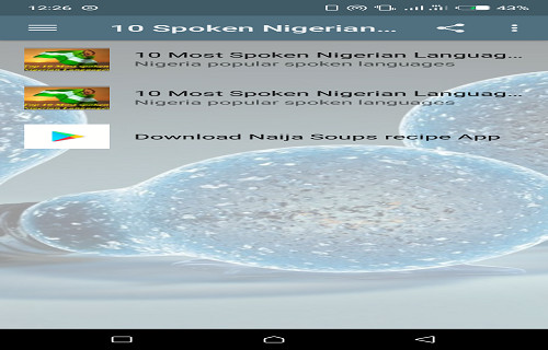 Run android online APK 10 Spoken Nigerian Languages from MyAndroid or emulate 10 Spoken Nigerian Languages using MyAndroid Run android online APK 10 Spoken Nigerian Languages from MyAndroid or emulate 10 Spoken Nigerian Languages using MyAndroid