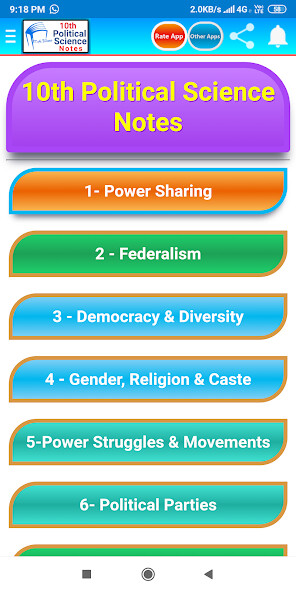 Run android online APK 10th Political Science Notes (Social Science) from MyAndroid or emulate 10th Political Science Notes (Social Science) using MyAndroid