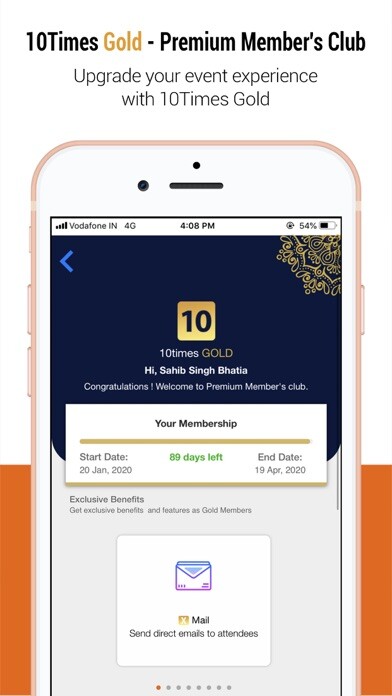 Emulate iPhone app 10times - Find Event & Network using MyAndroid