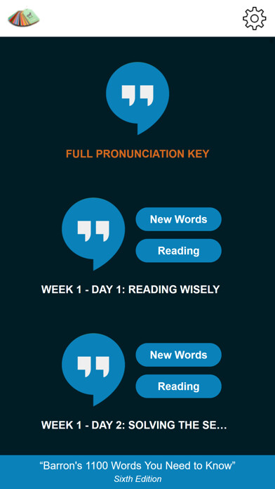 Emulate iPhone app 1100 Words You Need to Know... using MyAndroid