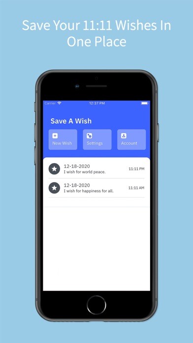 Emulate iPhone app 11:11 Save Your Wishes using MyAndroid