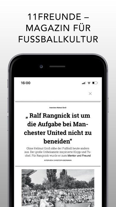 Emulate iPhone app 11FREUNDE Magazin using MyAndroid Emulate iPhone app 11FREUNDE Magazin using MyAndroid