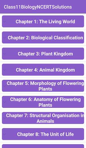 Emulate Android APK 11th Biology NCERT Solutions