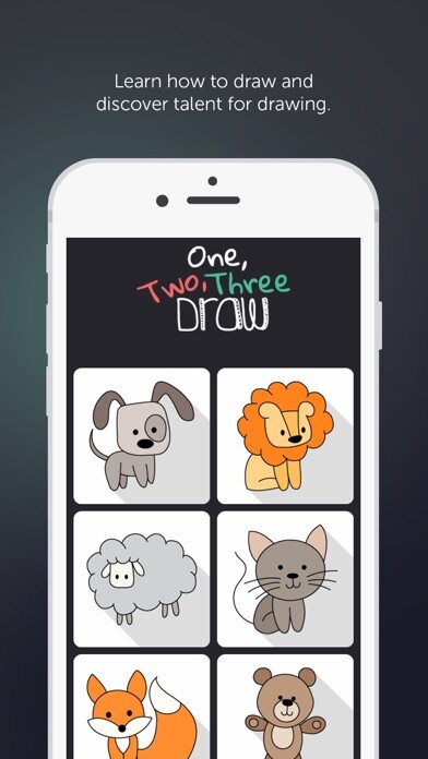Emulate iPhone app 1-2-3 Draw - Easy-to-Learn Drawing Tutorials for Kids using MyAndroid