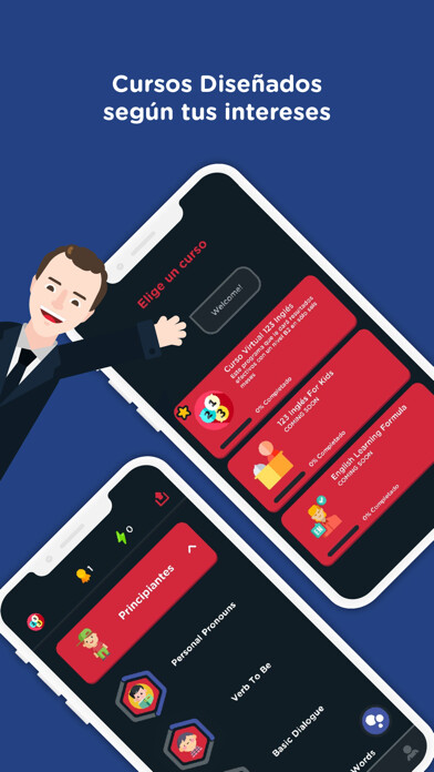 Emulate iPhone app 123 inglés using MyAndroid
