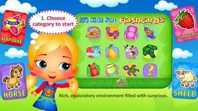 Emulate iPhone app 123 Kids Fun FLASHCARDS - Alphabet Learning Games using MyAndroid