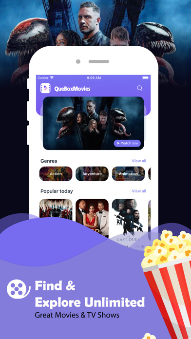 Emulate iPhone app 123.Movies Hub & TV Show using MyAndroid