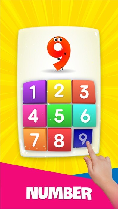 Emulate iPhone app 123 numbers counting game using MyAndroid