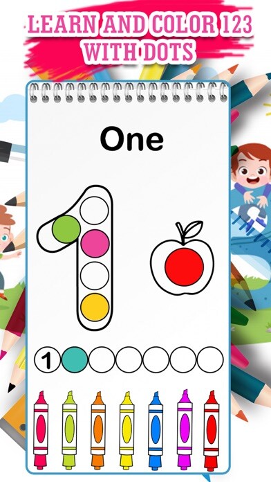 Emulate iPhone app 123 Numbers Dot Coloring Book using MyAndroid Emulate iPhone app 123 Numbers Dot Coloring Book using MyAndroid